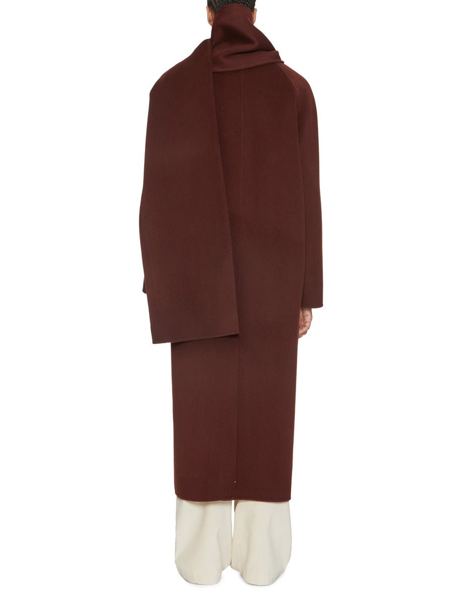 cappotto over sciarpa cioccolato - beatrice b - cappotto