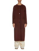 cappotto over sciarpa cioccolato - beatrice b - cappotto