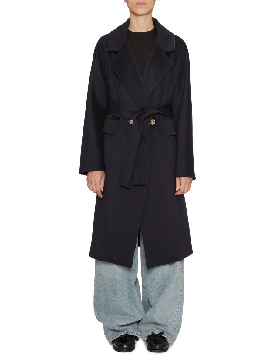 cappotto panno lana cashmere notte - forte forte - cappotto