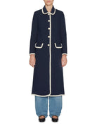 cappotto passamaneria blu - Frida SRL