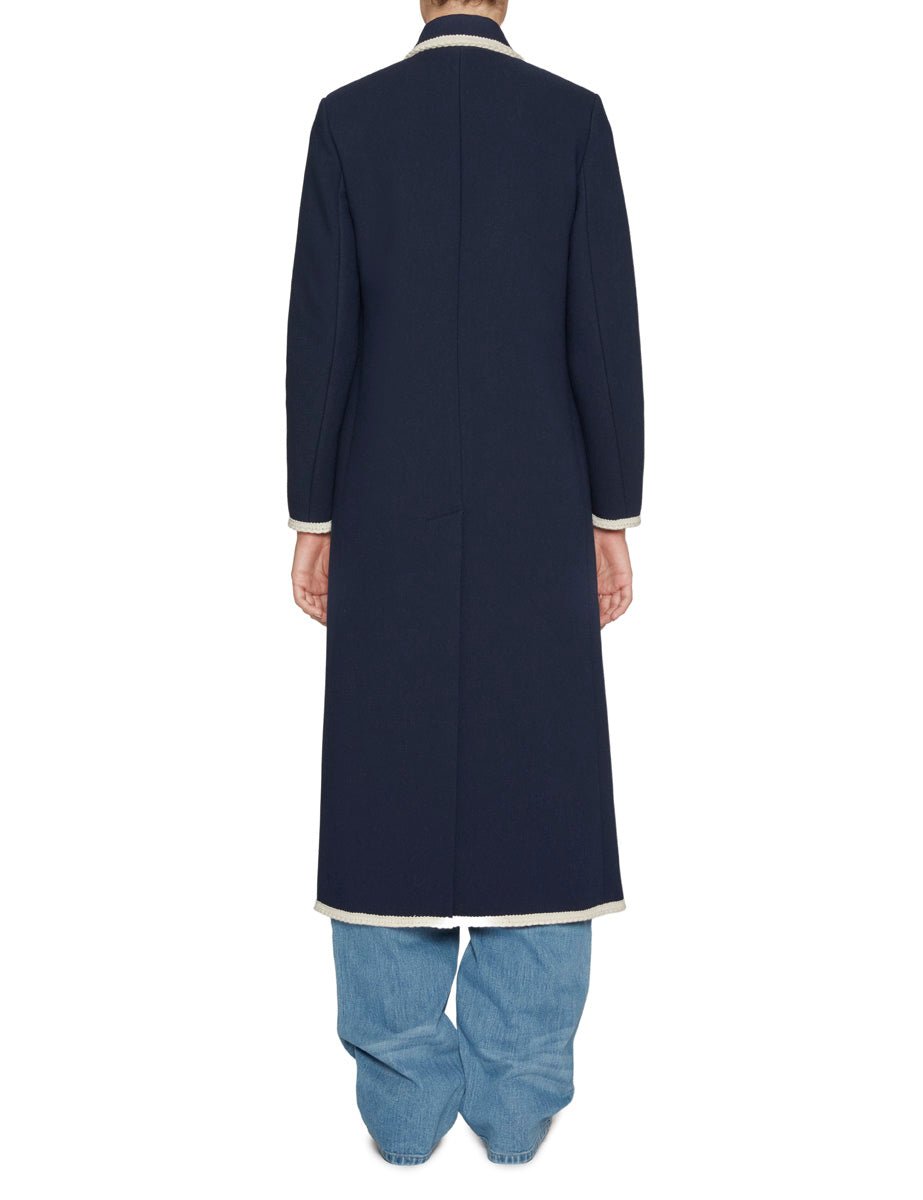 cappotto passamaneria blu - vivetta - cappotto