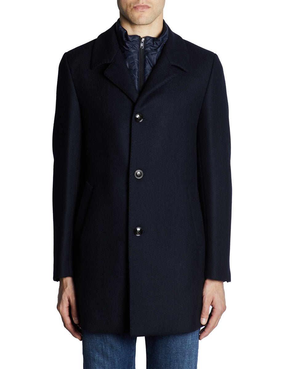 cappotto pettorina piumino blu - blufrida - cappotto