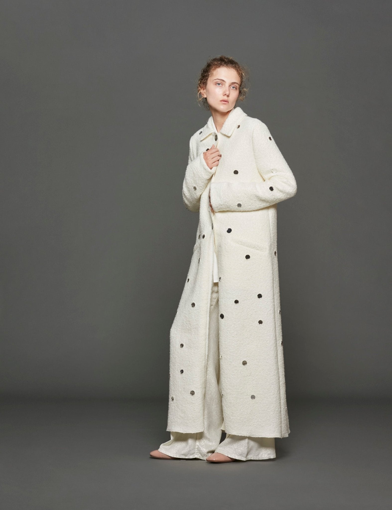 cappotto soft boucle avorio - Frida SRL