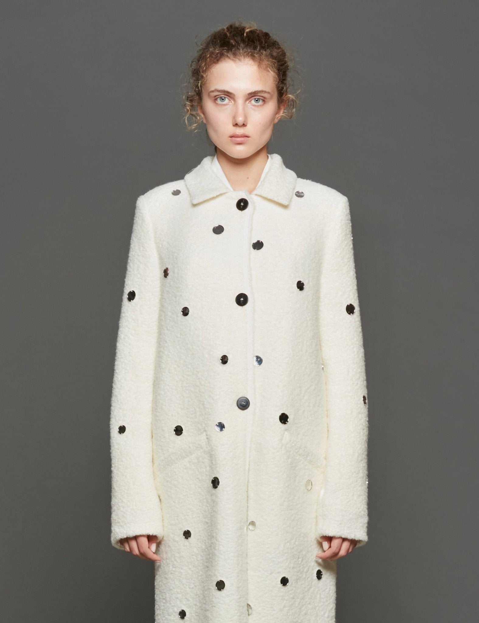 cappotto soft boucle avorio - Frida SRL