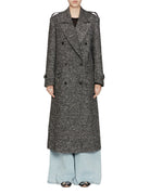 cappotto taglio militare bianco nero - blufrida - cappotto