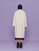 cappotto taglio vivo vaniglia - blufrida - cappotto