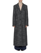cappotto tweed sartoriale antracite - alysi - cappotto