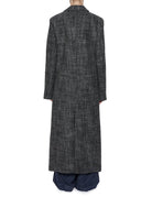 cappotto tweed sartoriale antracite - alysi - cappotto