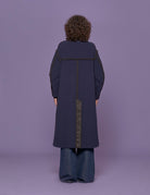 cappotto velour blu - Frida SRL