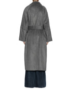 cappotto vestaglia misto lana antracite - blufrida - cappotto