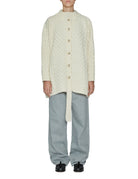 cardigan aran crema - jei - o - cardigan