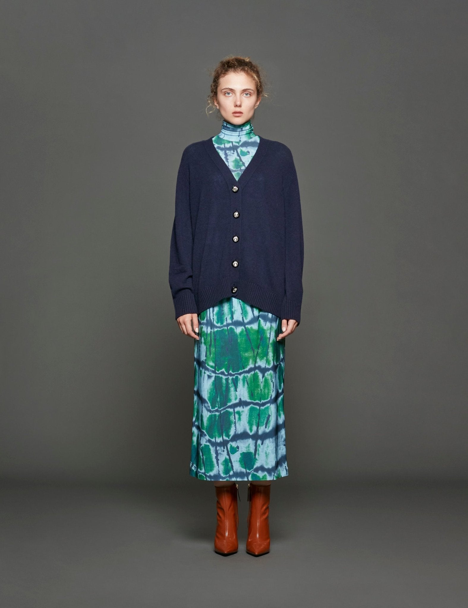 cardigan cashmerebottone gioiello - Frida SRL