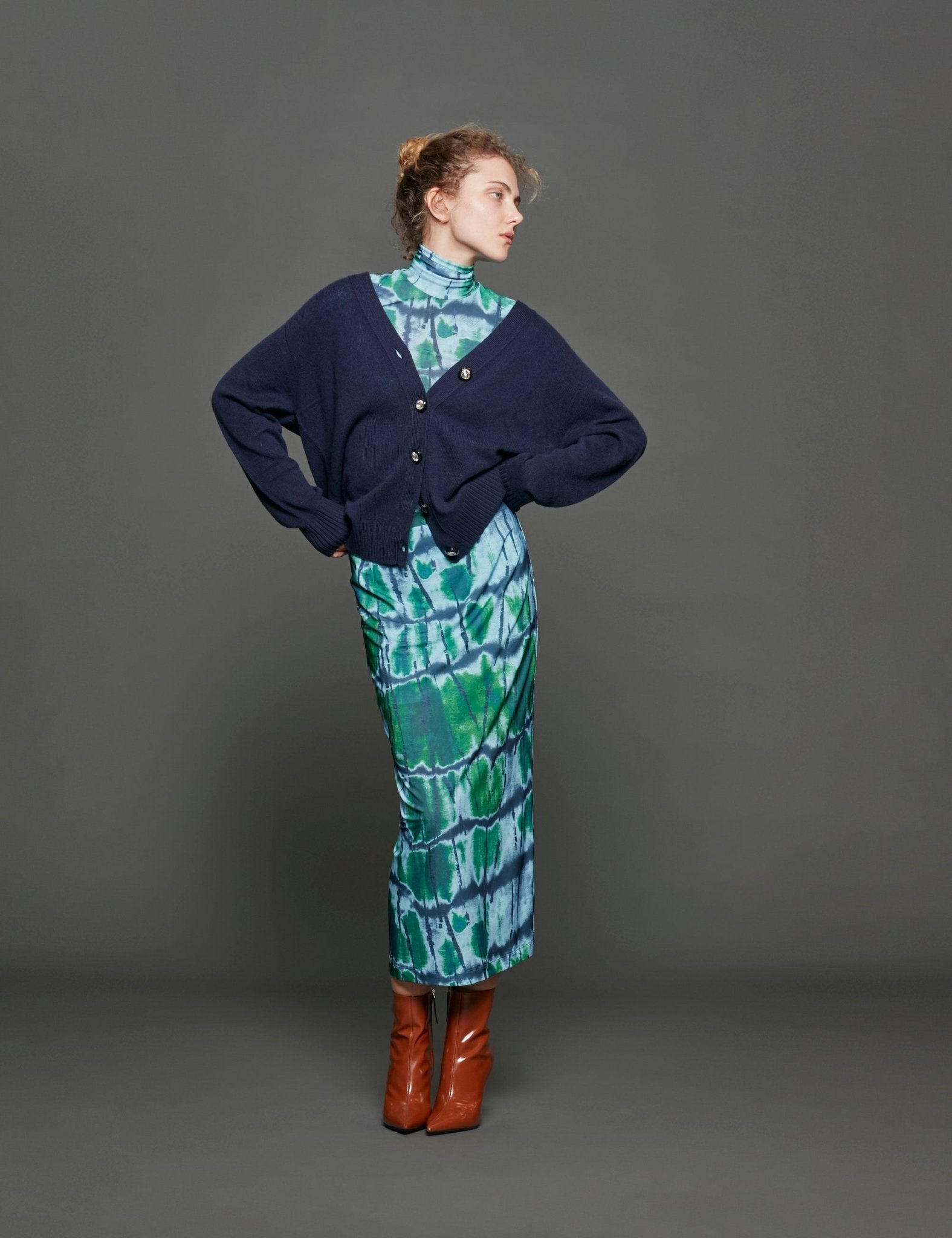 cardigan cashmerebottone gioiello - Frida SRL