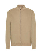 cardigan full zip grana di riso stone - sun68 - cardigan