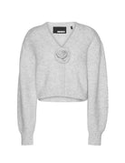 cardigan lana alpaca grigio - Frida SRL