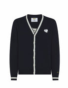 cardigan lana cashmere snoopy blu - sun68 - cardigan