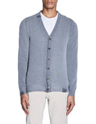 cardigan lana reversibile piombo - bob - cardigan