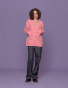 cardigan lana rosa - tibi - cardigan