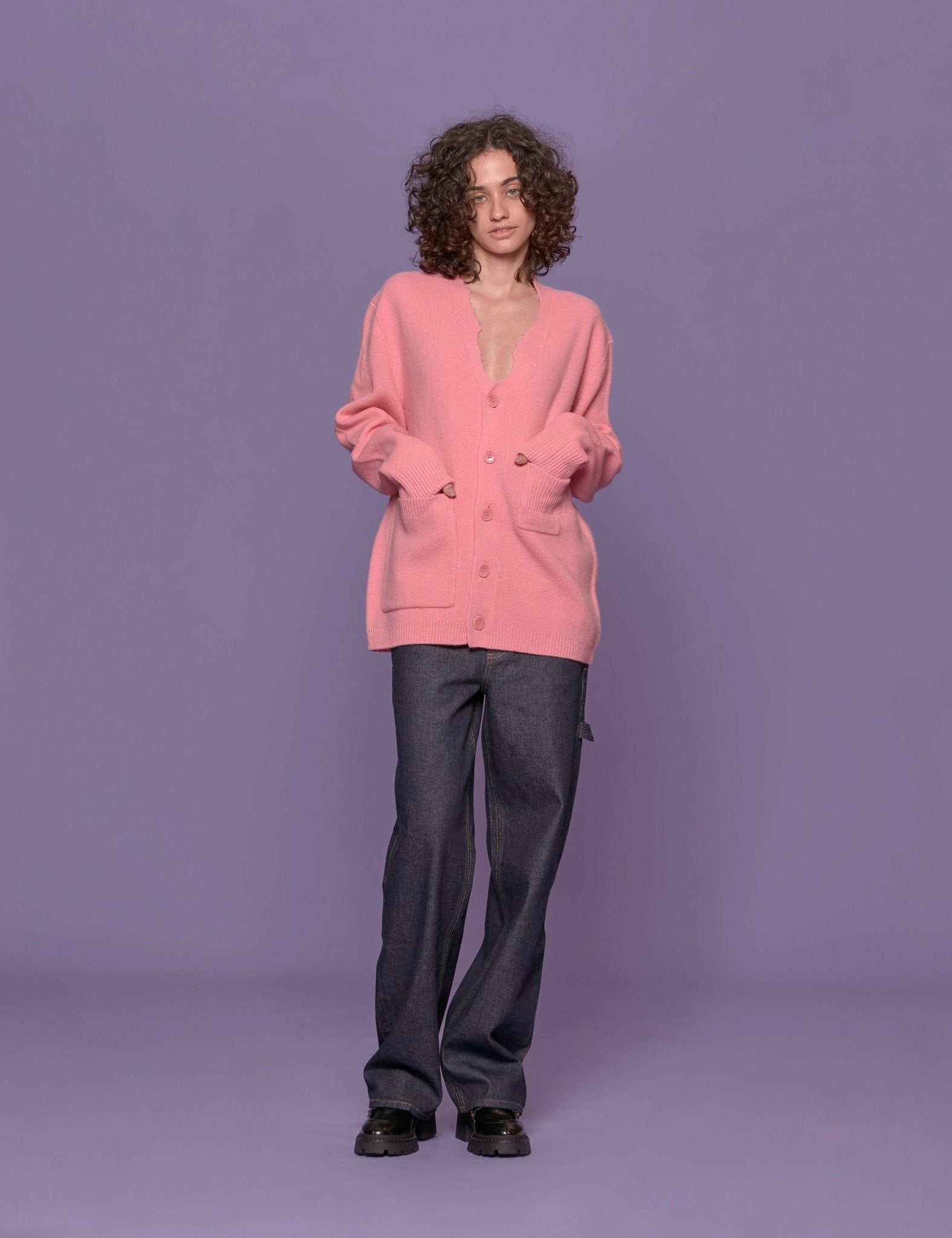 cardigan lana rosa - tibi - cardigan