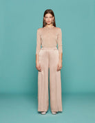 cardigan lurex cipria - roberto collina - cardigan