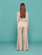 cardigan lurex cipria - roberto collina - cardigan