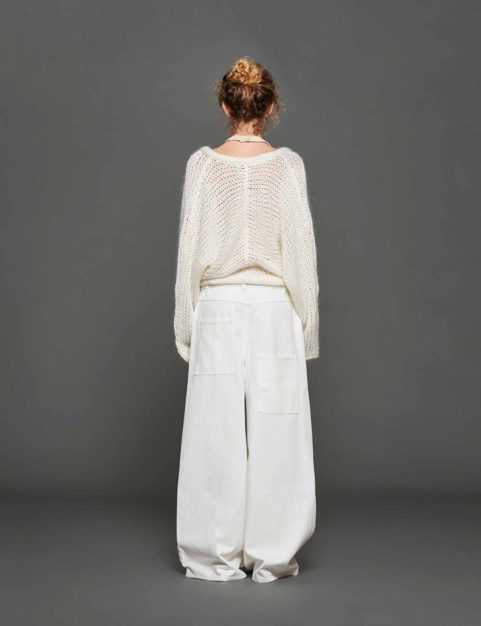 cardigan mohair bianco - Frida SRL