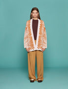 cardigan over essential jacquard petalo - forte forte - cardigan