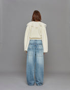 cardigan pizzo panna - rotate - cardigan