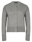 cardigan rebecca seta cashmere granito - alpha - cardigan