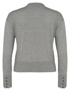 cardigan rebecca seta cashmere granito - alpha - cardigan