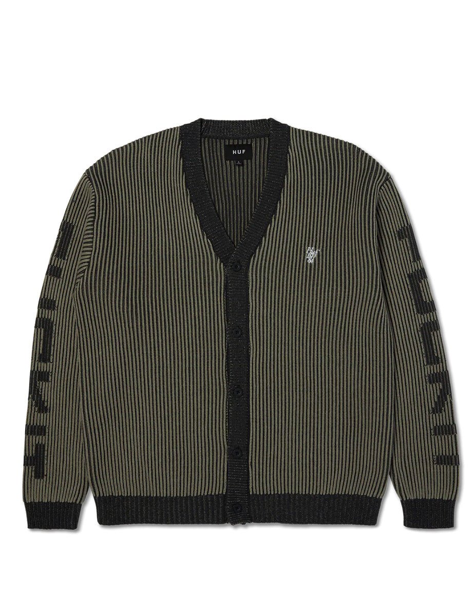 cardigan repeater asphalt - huf - cardigan