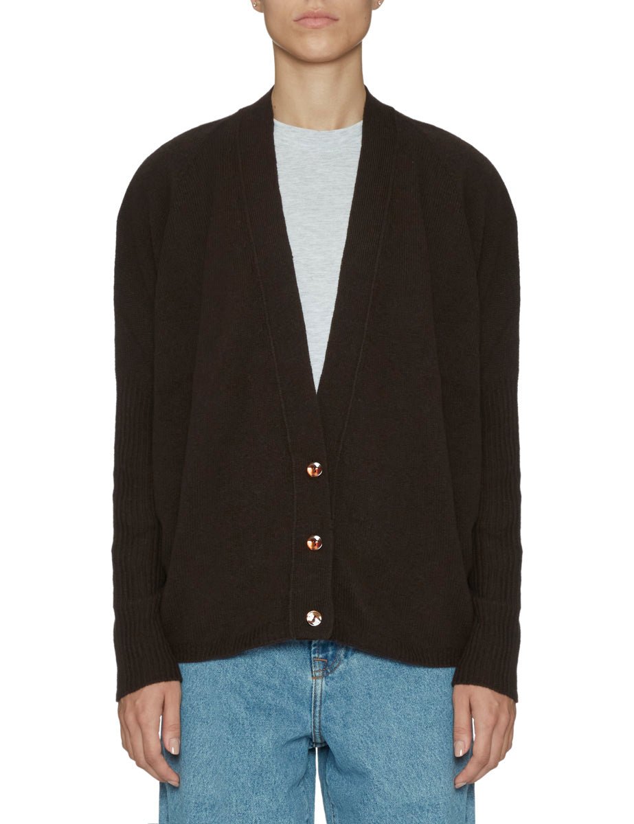 cardigan slouchy cioccolato - Frida SRL