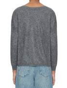 cardigan spazzolato debora grigio melange - absolut cashmere - cardigan