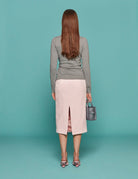 cardigan spilla gioiello grigio melange - n21 alessandro dell'acqua - cardigan