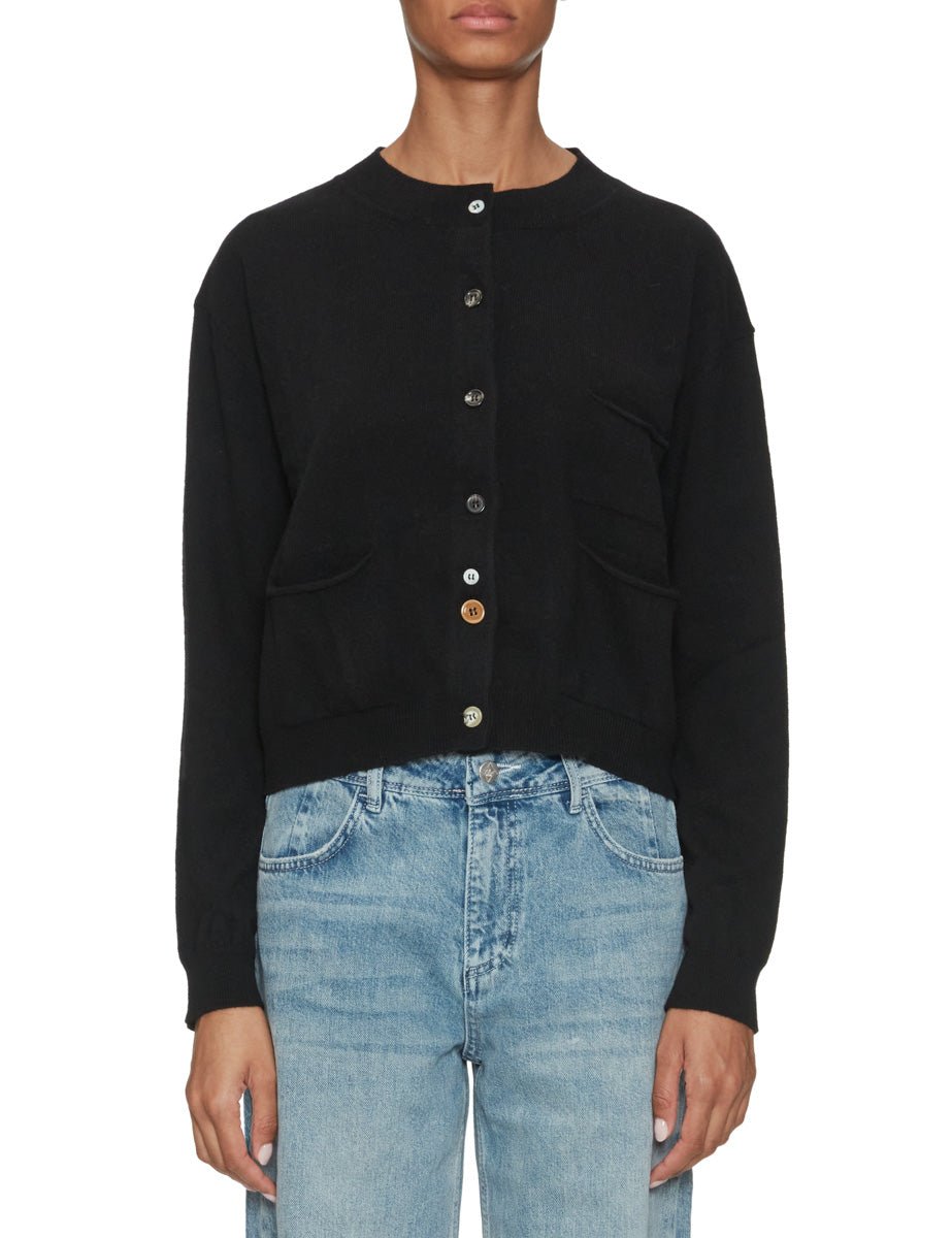 cardigan taschine nero - jei-o - cardigan