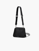 chain satchel leather black silver - Frida SRL