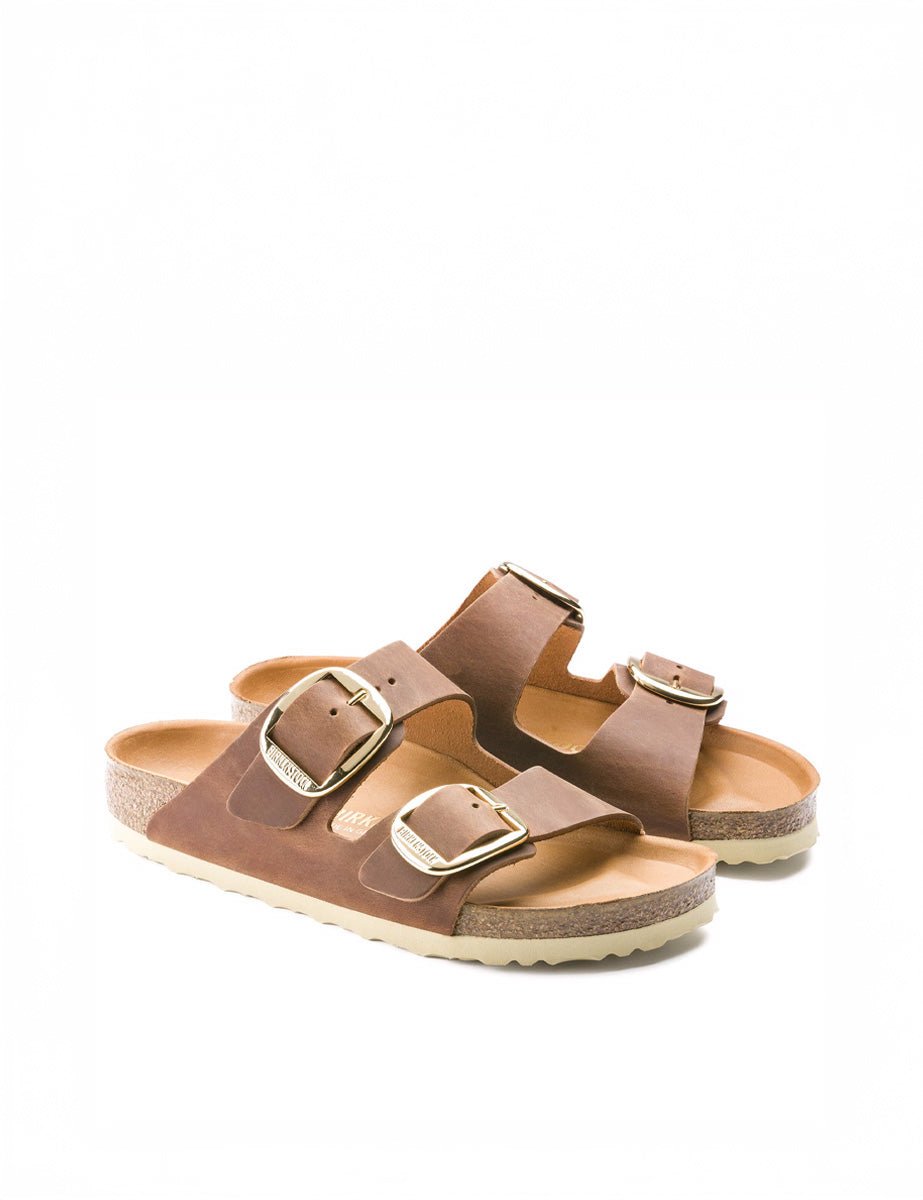 ciabatta arizona big buckle cognac - birkenstock - ciabatta