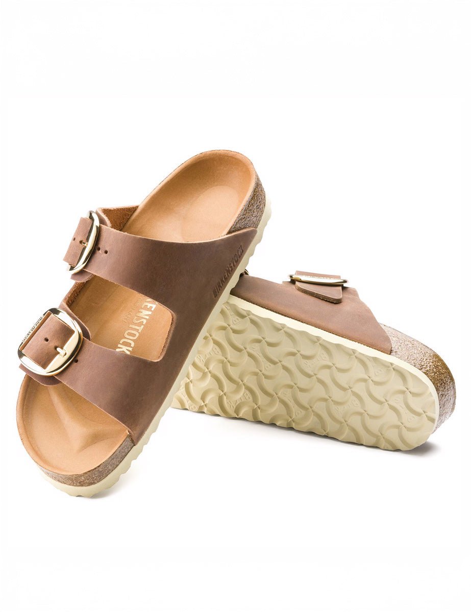 ciabatta arizona big buckle cognac - birkenstock - ciabatta