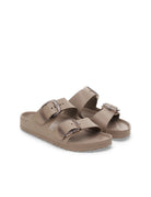 ciabatta arizona big buckle eva gray taupe - birkenstock - ciabatta
