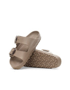 ciabatta arizona big buckle eva gray taupe - birkenstock - ciabatta