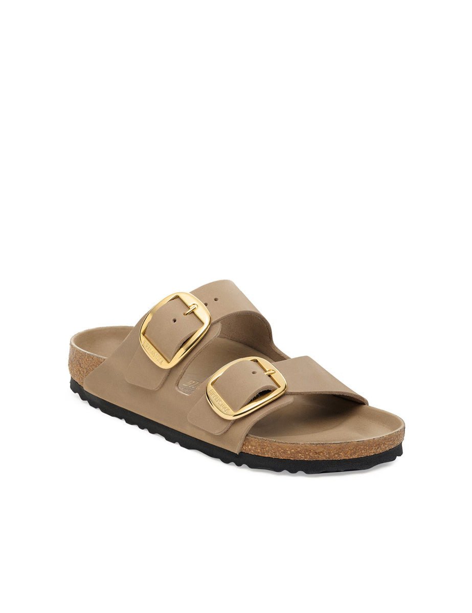 ciabatta arizona big buckle oiled lea tabacco brown - birkenstock - ciabatta