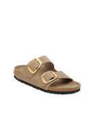 ciabatta arizona big buckle oiled lea tabacco brown - birkenstock - ciabatta