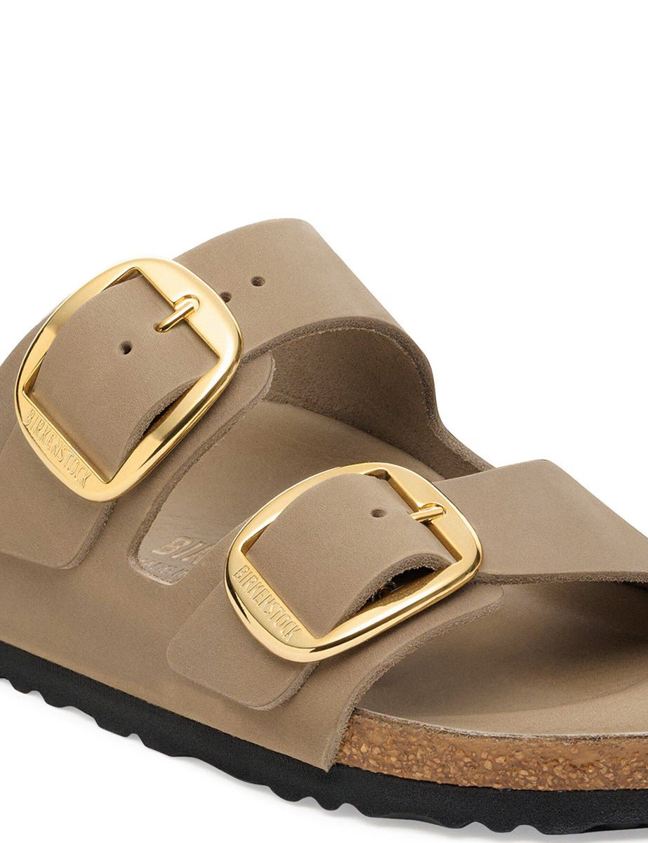 ciabatta arizona big buckle oiled lea tabacco brown - birkenstock - ciabatta