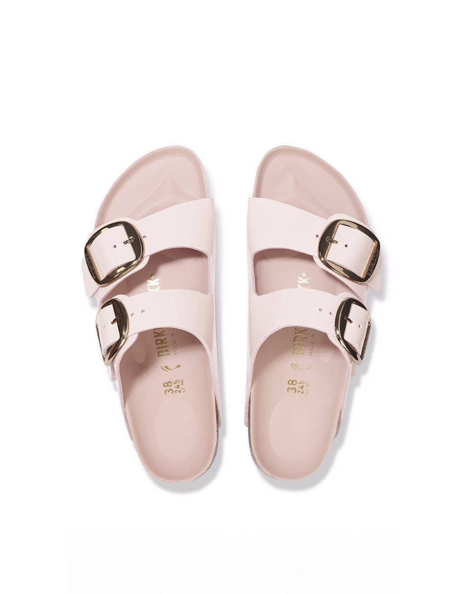 ciabatta arizona big buckle shine light rose - Frida SRL