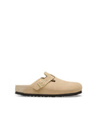ciabatta boston exq suede lea taupe - birkenstock - ciabatta