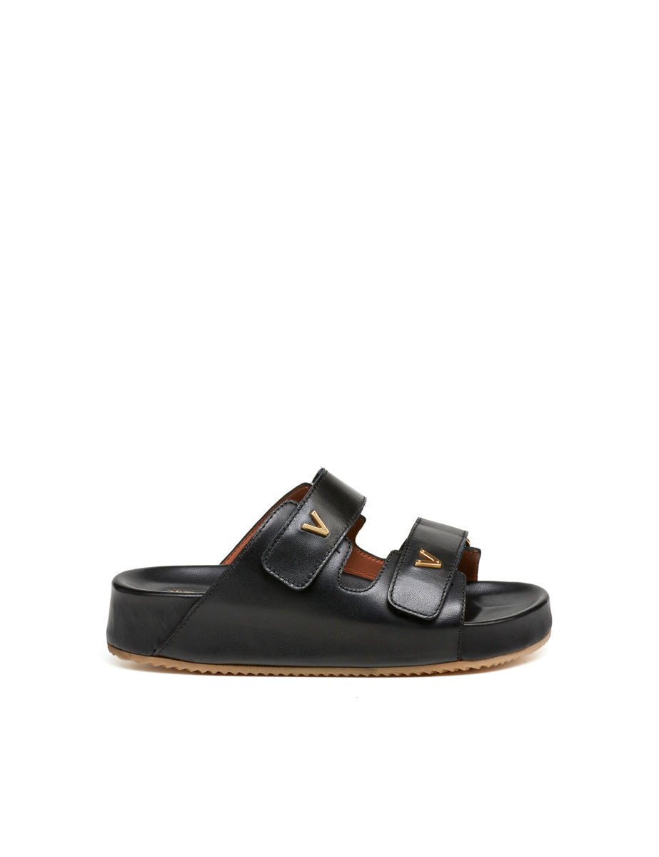 ciabatta fussbett doppio strappo nero - Frida SRL