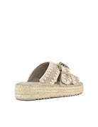 ciabatta incrocio fibbia jute pink sand - mou - ciabatta