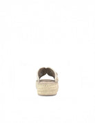 ciabatta incrocio jute sand white - Frida SRL