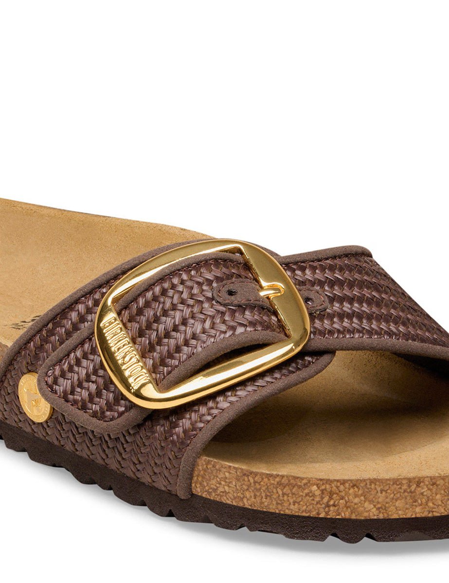 ciabatta madrid big buckle raffia carafe - birkenstock - ciabatta