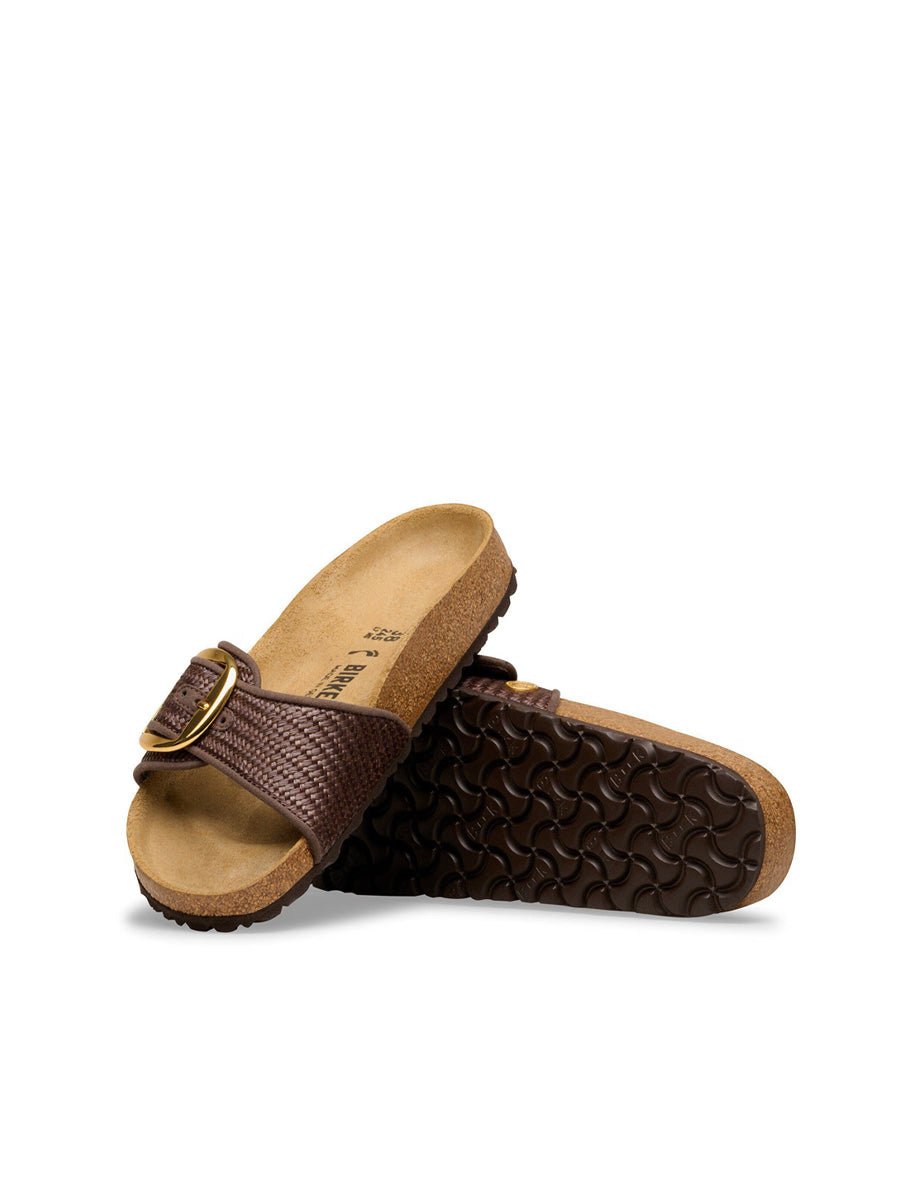 ciabatta madrid big buckle raffia carafe - birkenstock - ciabatta